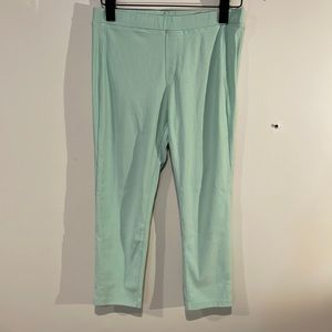 Net Elastic Waist Skinny Cropped Leggings in Sz Medium